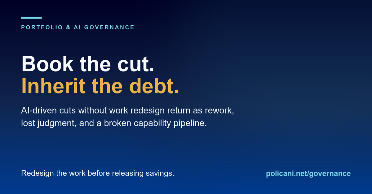 The AI replacement boomerang is a governance failure social preview