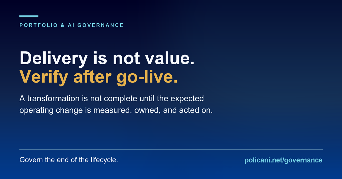 Benefits realization is where transformations quietly fail social preview