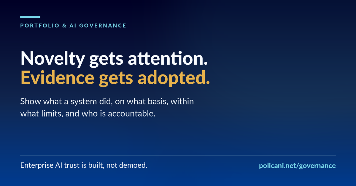 Novelty gets attention. Evidence gets adopted.