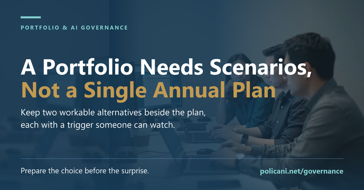 A portfolio needs scenarios, not a single annual plan social preview